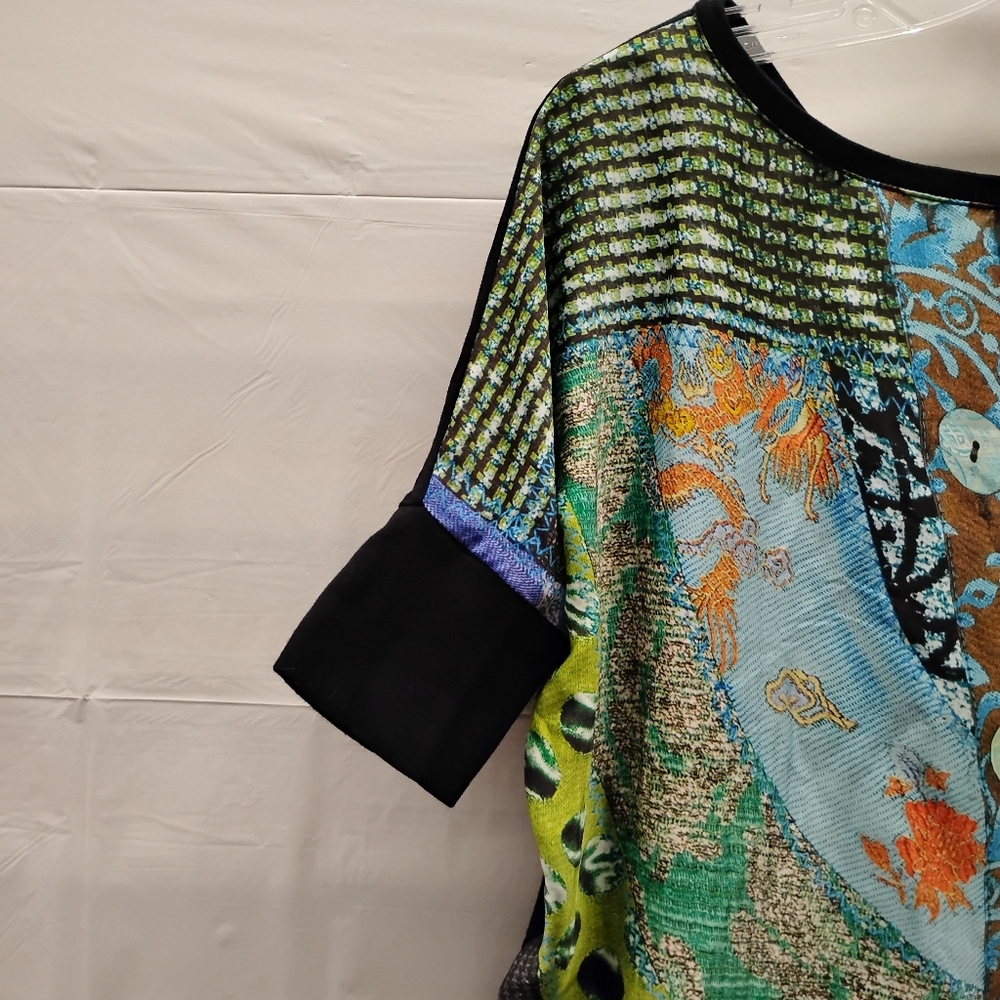 Desigual Multicolor Patchwork Blouse - image 3